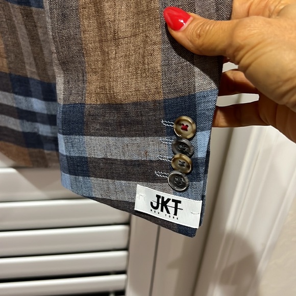 JKT NEW York mens jacket linen absolutely stunning size 42 regular new - Picture 7 of 14